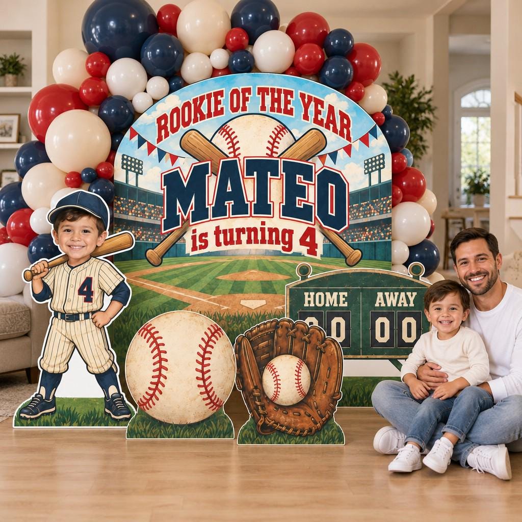 Vintage Rookie of the Year Baseball Set
