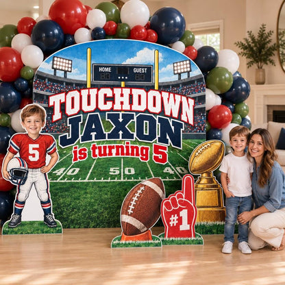 Touchdown Stadium Football Backdrop Set
