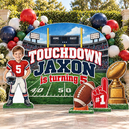 Touchdown Stadium Football Backdrop Set