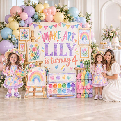 Rainbow Paint Splatter Little Artist Set