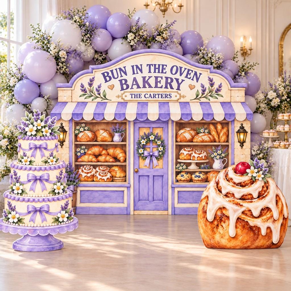 Lavender Bun in the Oven Bakery Set