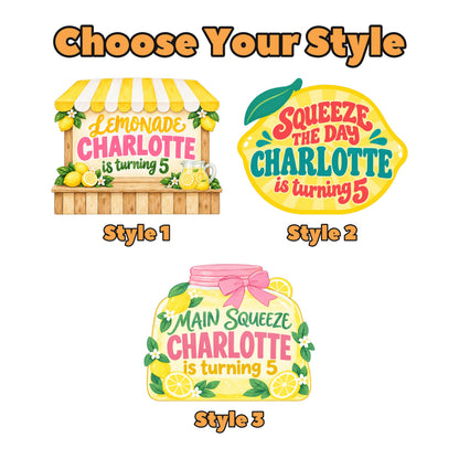 Striped Awning Lemonade Stand Backdrop Set