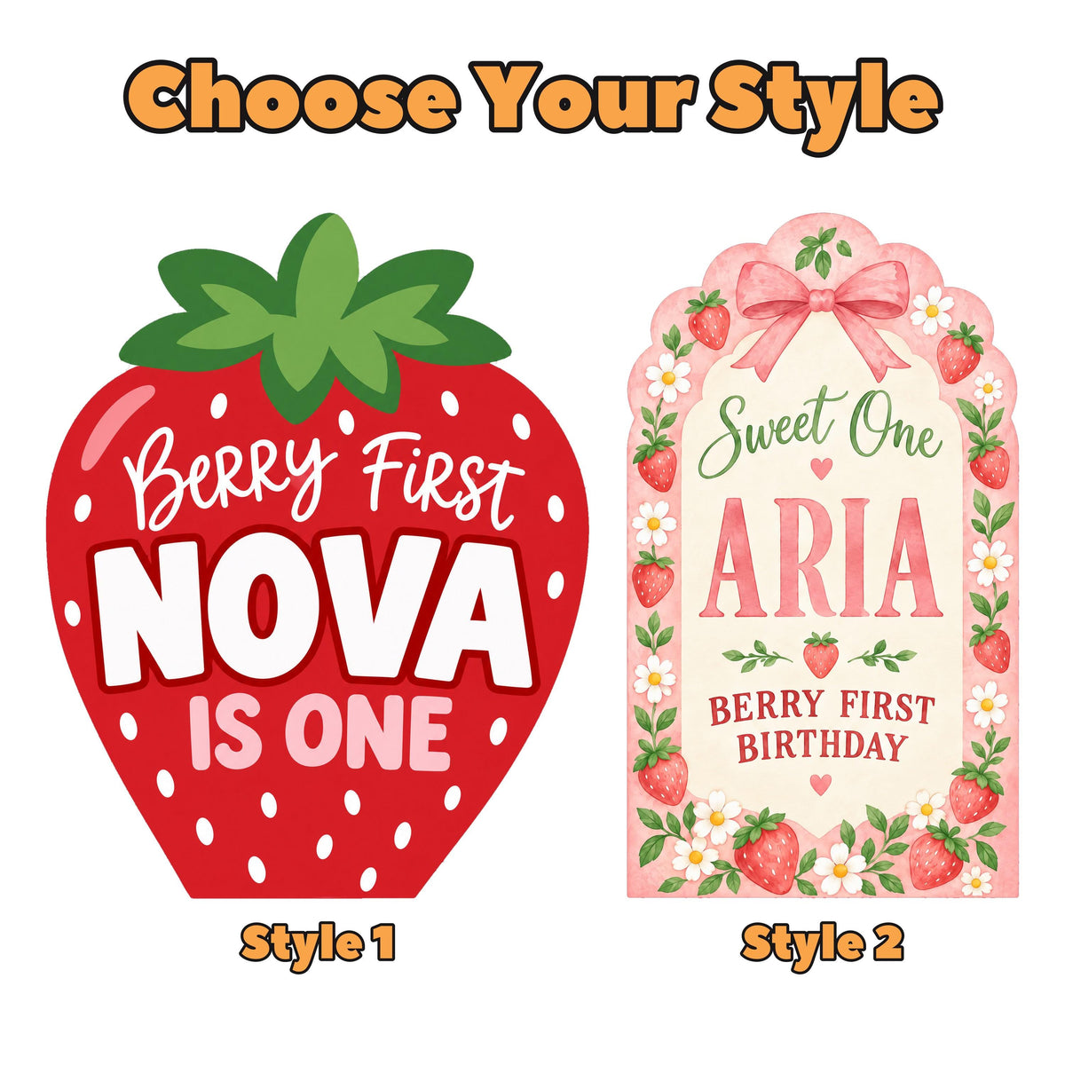 Big Red Berry First Strawberry Cutout Set