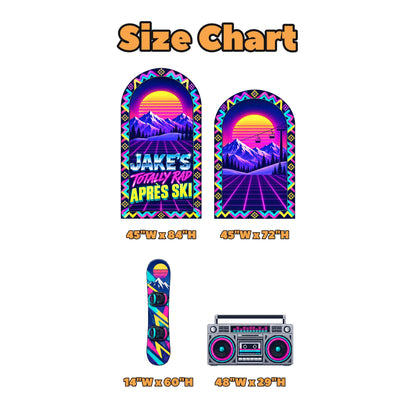 Neon Retro 80s Apres Ski Arch Set