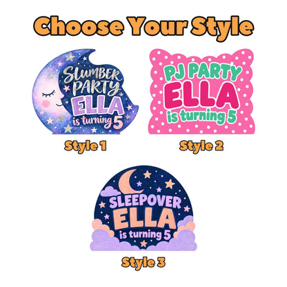 Purple Crescent Moon Slumber Party Set