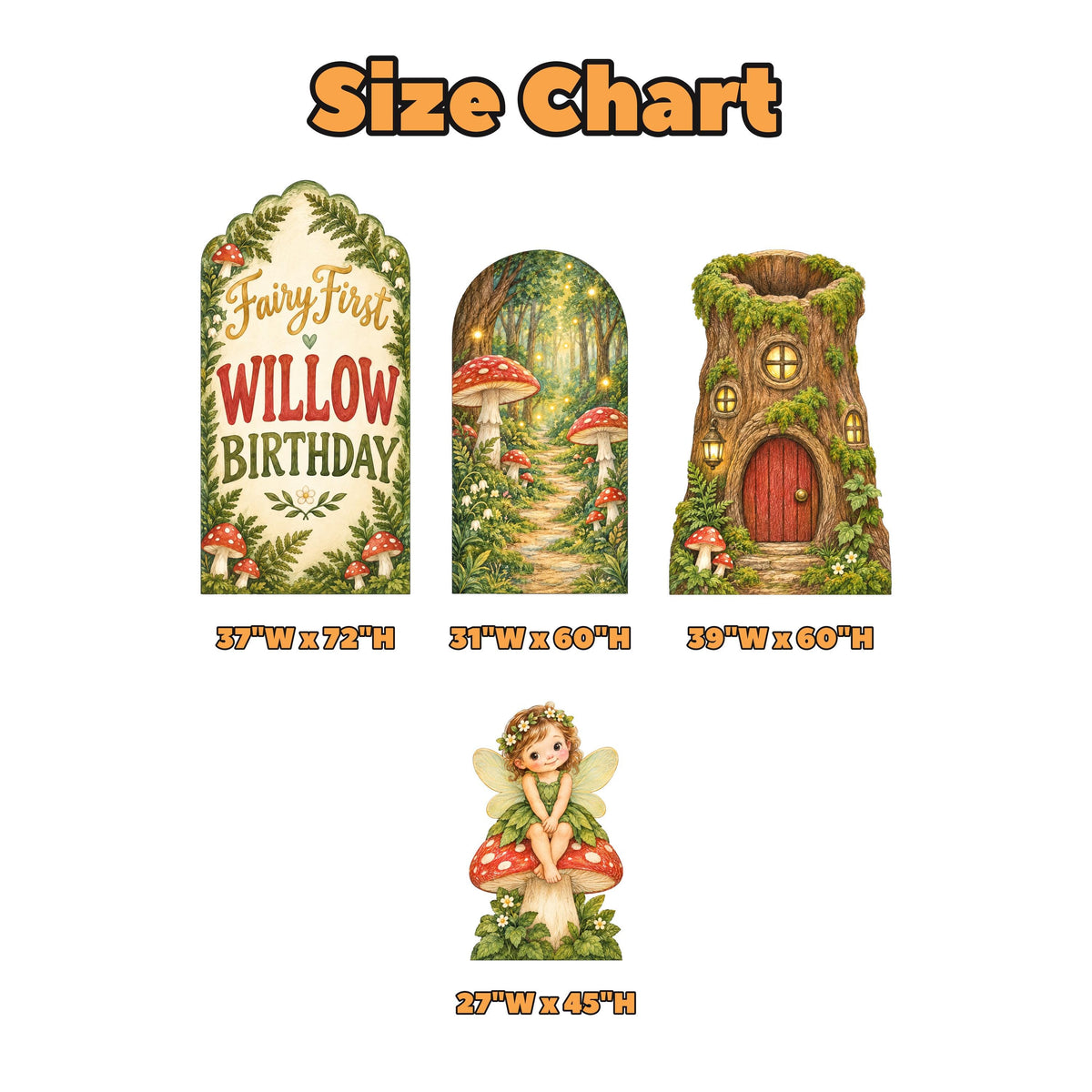 Mushroom Toadstool Fairy First Arch Set