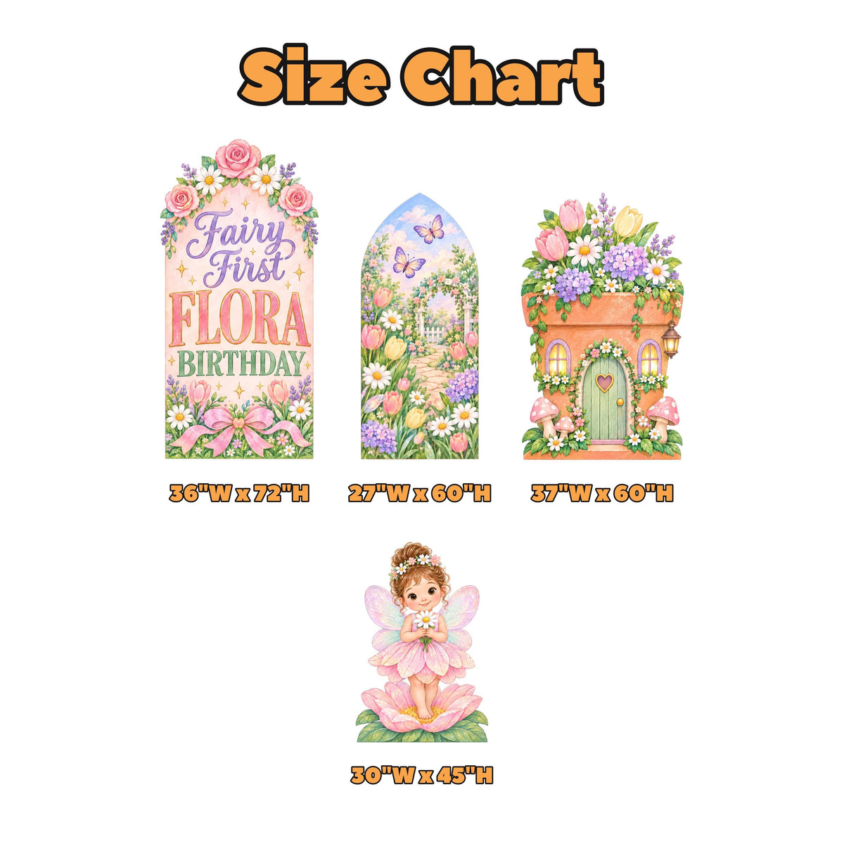 Pastel Flower Garden Fairy First Arch Set