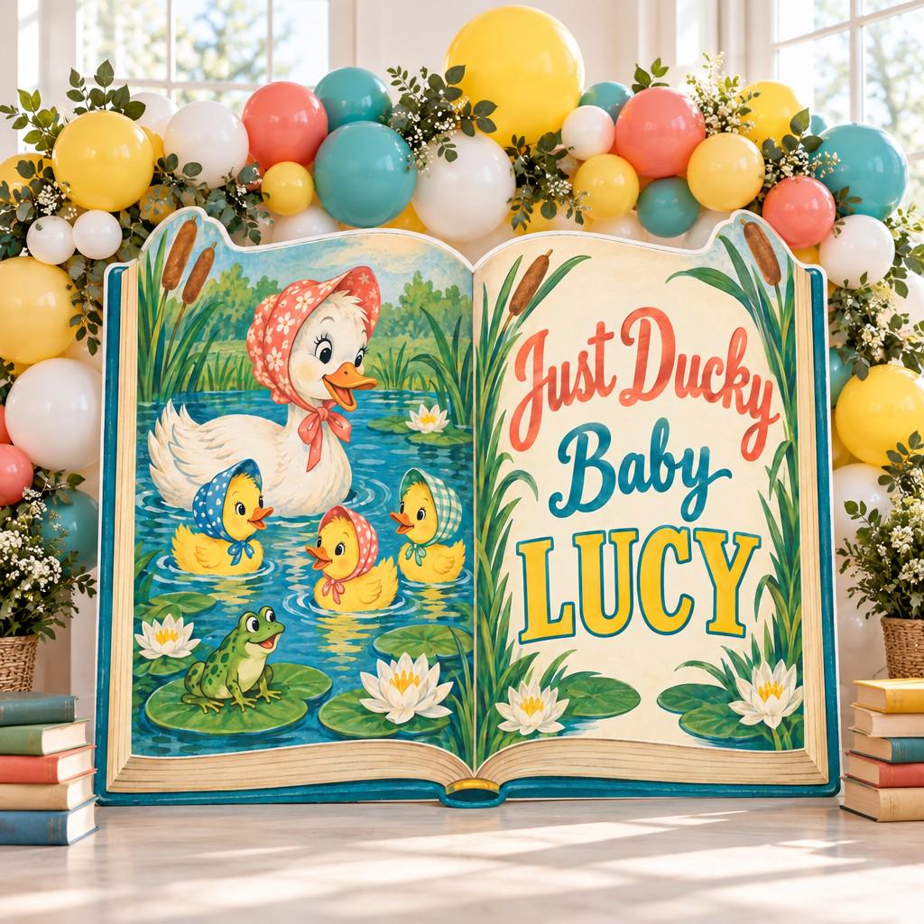 Just Ducky Pond Storybook Backdrop