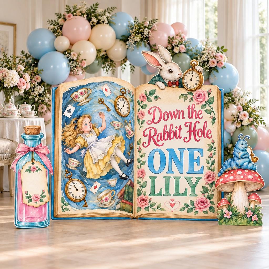 Down the Rabbit Hole Storybook Set