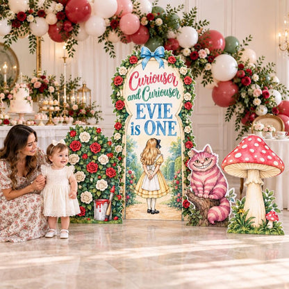 Curiouser Rose Hedge Wonderland Arch Set