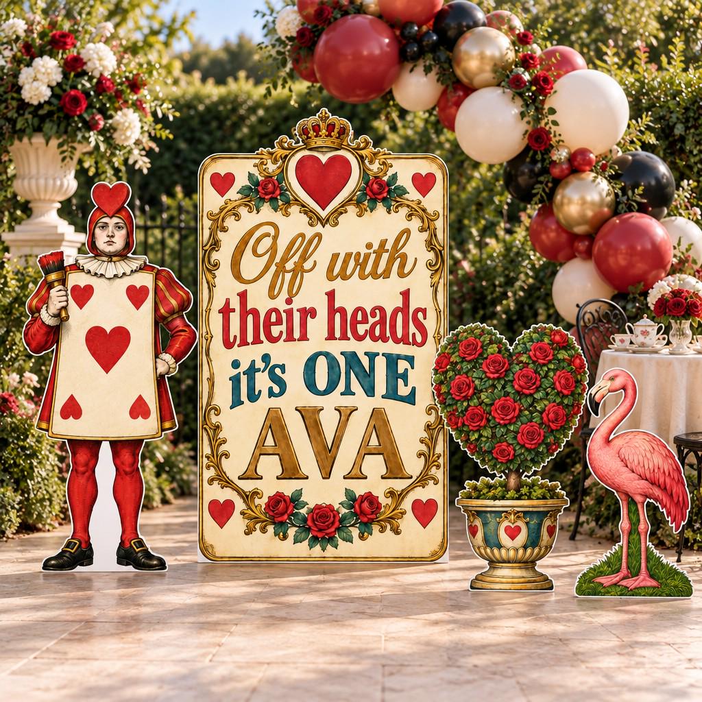 Red Rose Queen of Hearts Wonderland Set