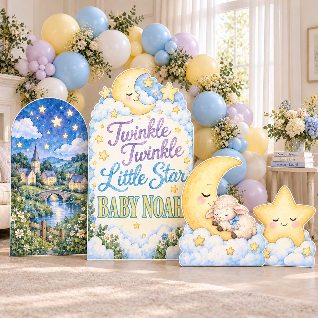 Night Village Twinkle Star Baby Shower Set