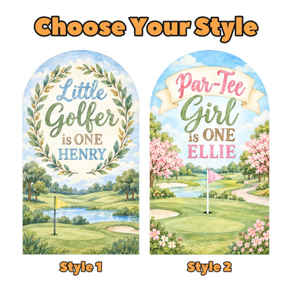 Pink Sage Par-Tee Girl Golf Arch Set