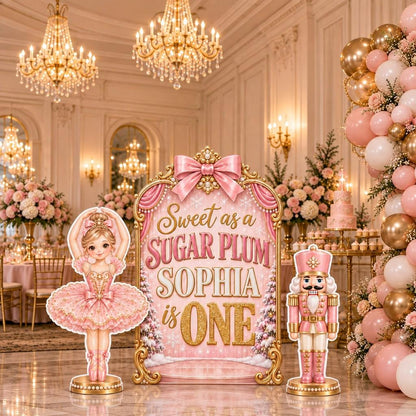 Pink Sugar Plum Nutcracker Ballerina Set