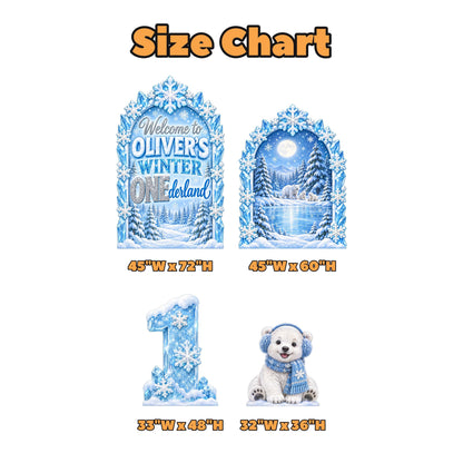 Icy Blue Polar Bear Winter Wonderland Set