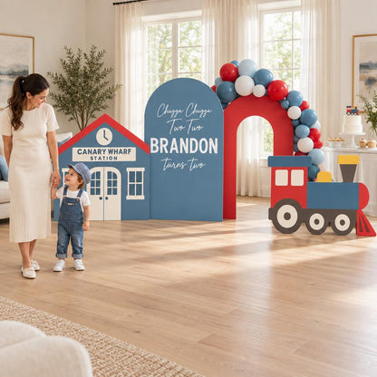 Slate Blue Chugga Two Train Arch Set