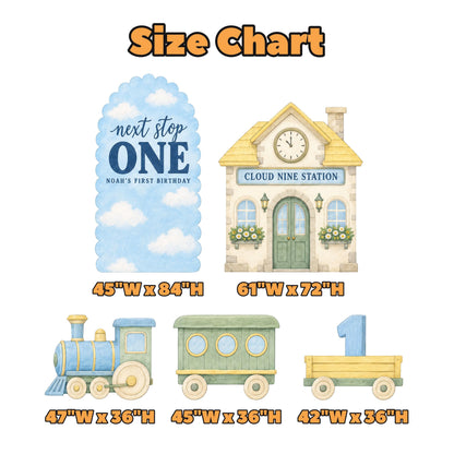 Pastel Cloud Nine Train Station Set