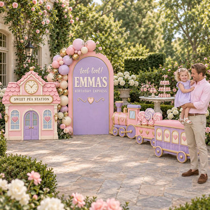Pink Lilac Birthday Express Train Set