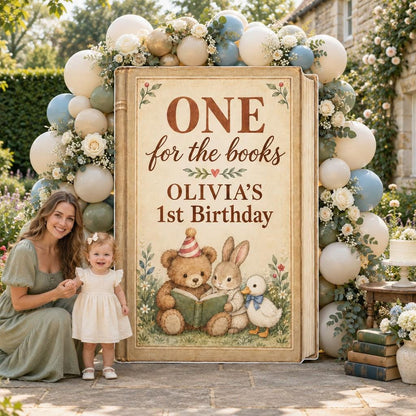 Vintage Parchment Giant Storybook Backdrop