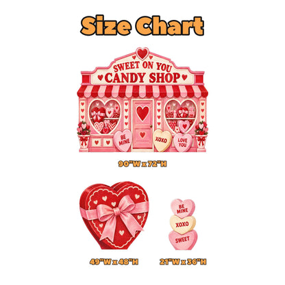 Conversation Hearts Valentine Candy Shop Set