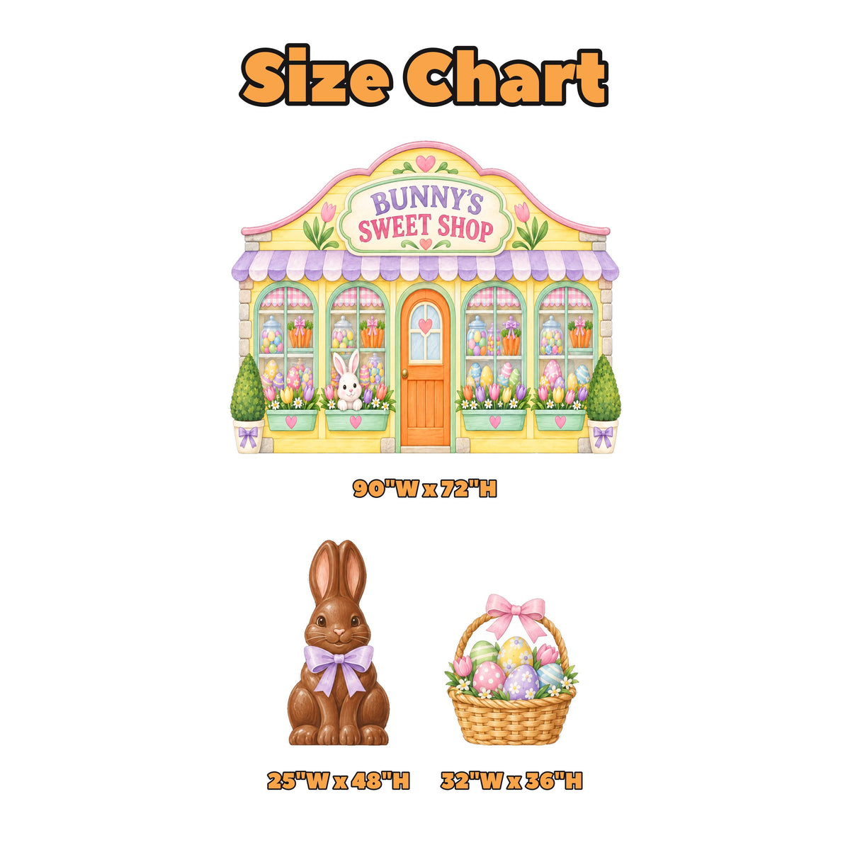 Pastel Easter Sweet Shop Storefront Set