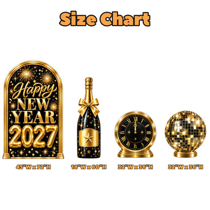 Black & Gold Midnight Countdown NYE Set