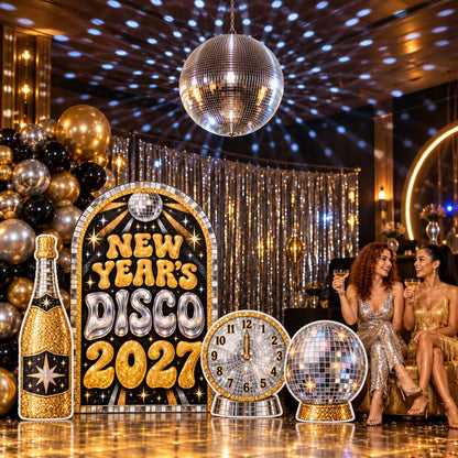 Black & Gold Midnight Countdown NYE Set