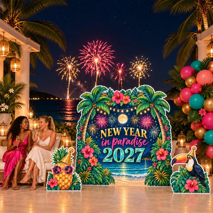 Retro Travel Departures New Year 2027 Set