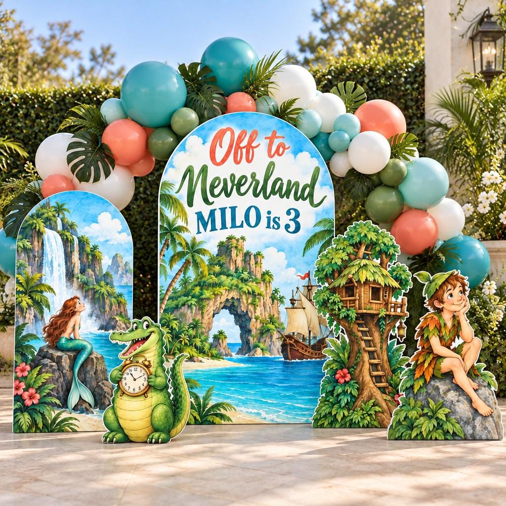 Tropical Lagoon Neverland Arch Set