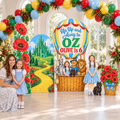 Hot Air Balloon Land of Oz Poppy Arch Set