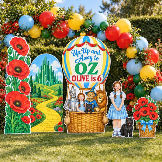 Hot Air Balloon Land of Oz Poppy Arch Set
