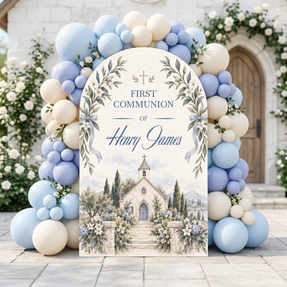 Blue Chapel Garden First Communion Arch