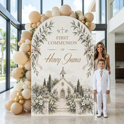 Blue Chapel Garden First Communion Arch