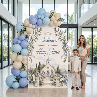 Blue Chapel Garden First Communion Arch