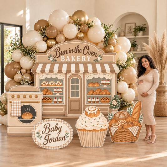 Beige Bun in the Oven Bakery Storefront Set
