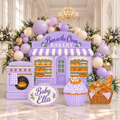 Beige Bun in the Oven Bakery Storefront Set