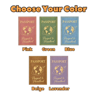 Vintage World Map Passport Baby Shower Set