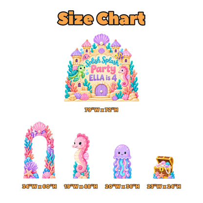 Pastel Sand Castle Under the Sea Set