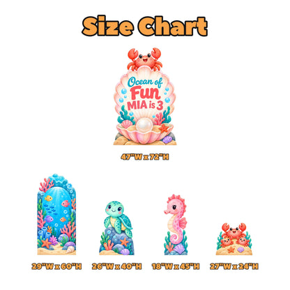 Pastel Seashell Ocean Birthday Set
