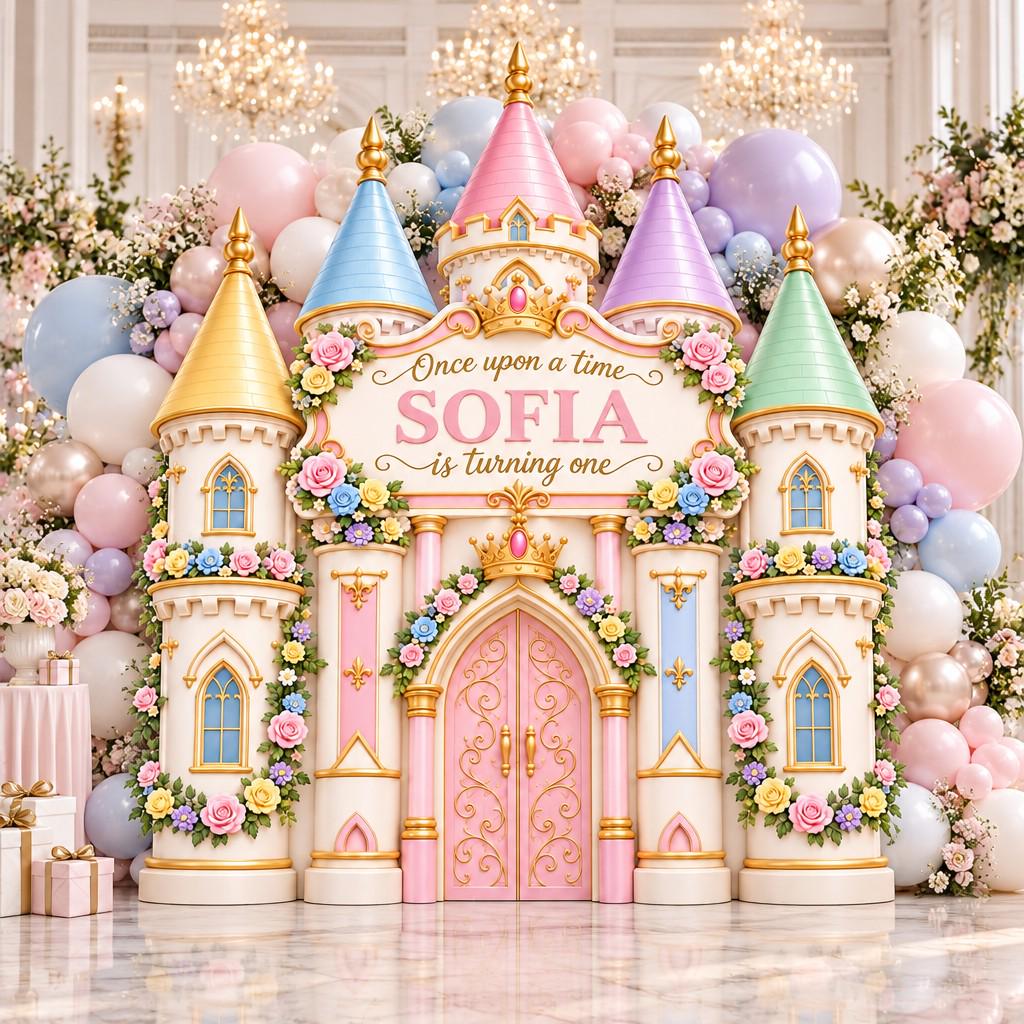 Pastel Tower Once Upon a Time Castle
