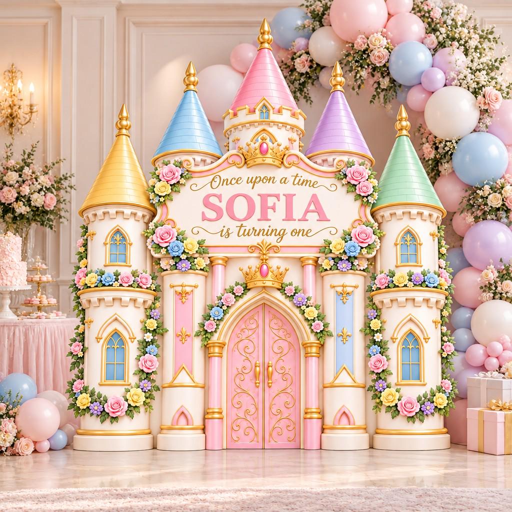 Pastel Tower Once Upon a Time Castle