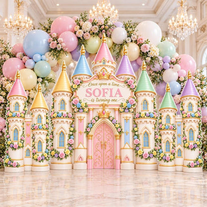 Pastel Rose Towers Princess Castle Set