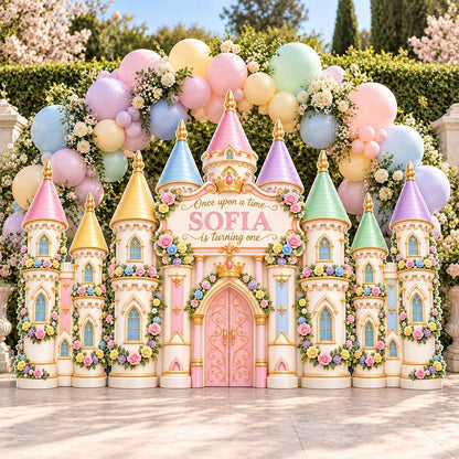 Pastel Rose Towers Princess Castle Set