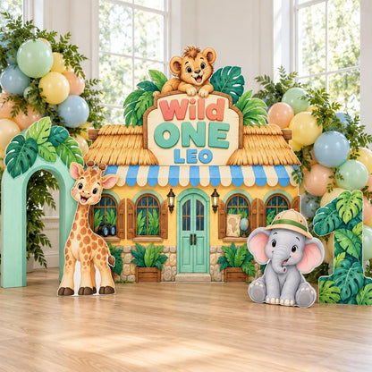Wild One Safari Lodge Storefront Backdrop