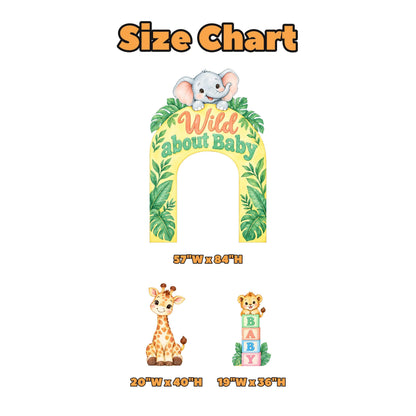Yellow Jungle Wild About Baby Arch Set