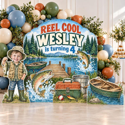 Reel Cool Lakeside Fishing Backdrop Set