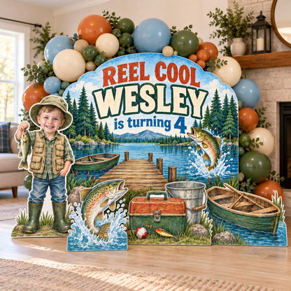 Reel Cool Lakeside Fishing Backdrop Set
