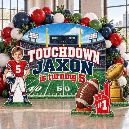 Touchdown Stadium Football Backdrop Set
