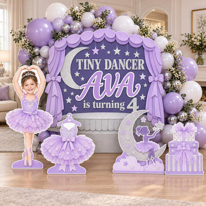 Blush Pink Tiny Dancer Ballerina Backdrop Set