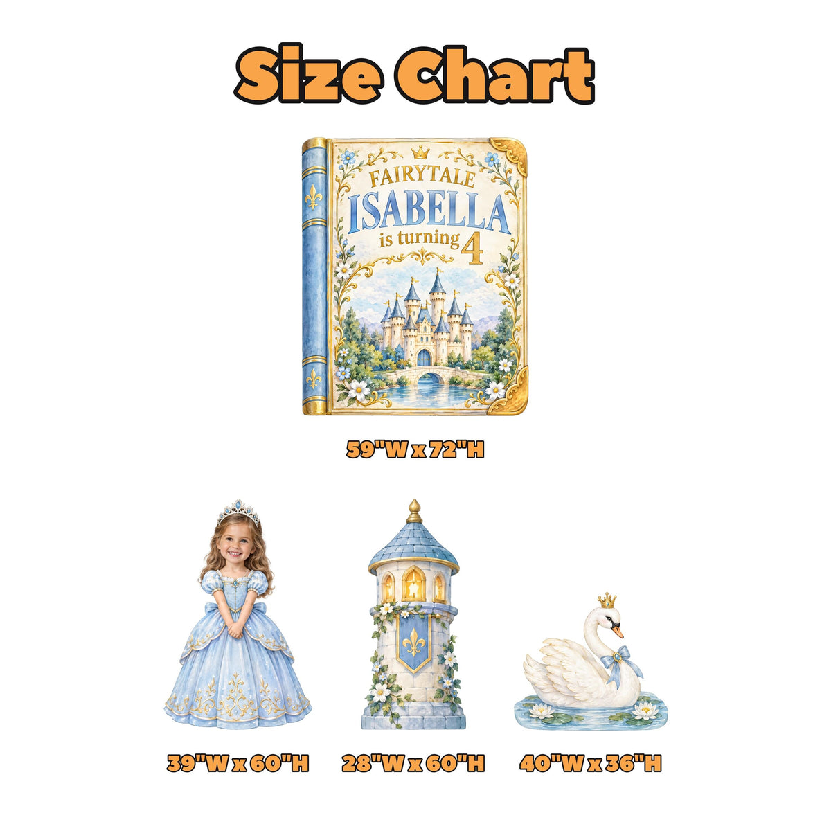 Powder Blue Fairytale Storybook Princess Set
